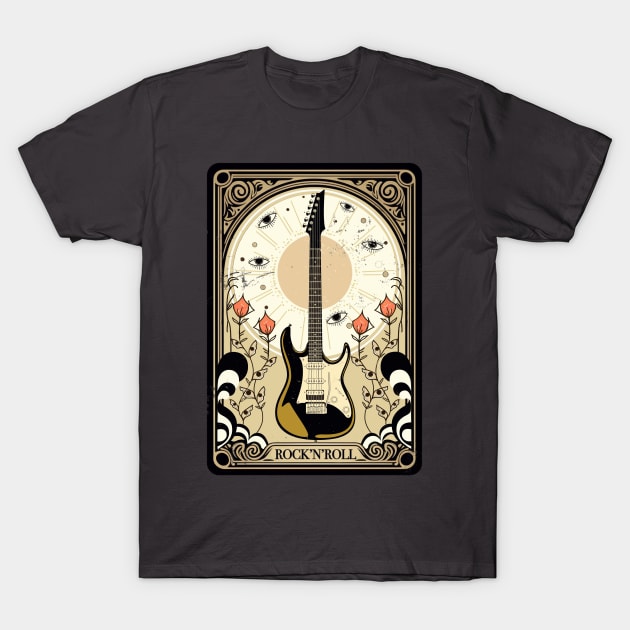 Psychedelic 70s oracle tarot card  rock and roll design T-Shirt by PoeticTheory